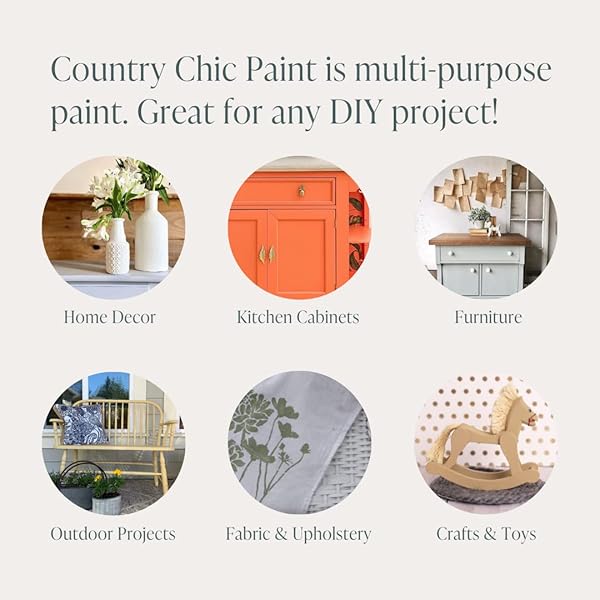 Country Chic All-in-One Chalk Paint Sage Advice Eco-Friendly Matte Finish for Furniture Cabinets Home Decor 16 oz - Image 4