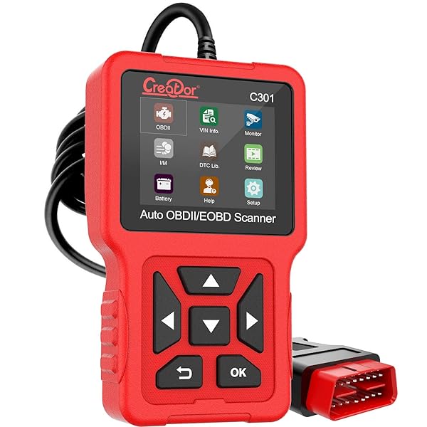 Creator C301 OBD2 Scanner Diagnostic Tool with Battery Test for All OBD-II Cars Since 1996 Check Engine Light Reader