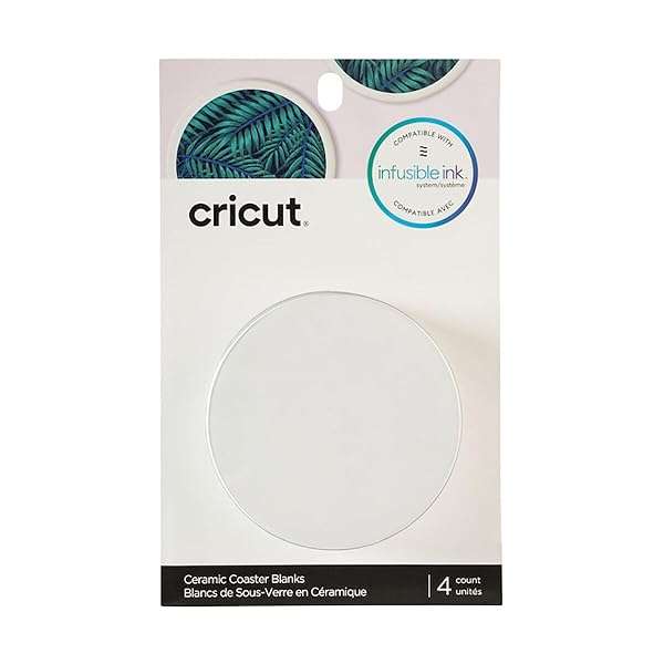 Buy White Ceramic Cricut Coaster Blanks for Infusible Ink - Perfect for Custom Designs!