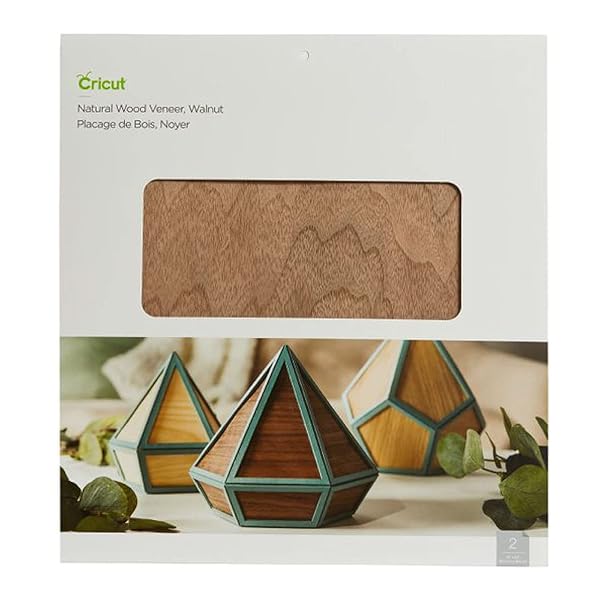 "Buy Cricut Natural Walnut Wood Veneer 12x12" - 2-Pack for Explore & Maker Machines | Deep-Point Blade Required"
