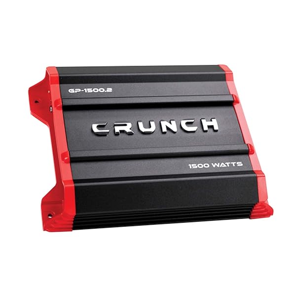Crunch Crunch Ground Pounder GP-1500.2: Powerful 1500 Watt 2 Channel Amplifier for Superior Sound