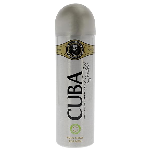 Buy Cuba Cuba Gold Men Body Spray 6.6 oz - Long-Lasting Fragrance for Men