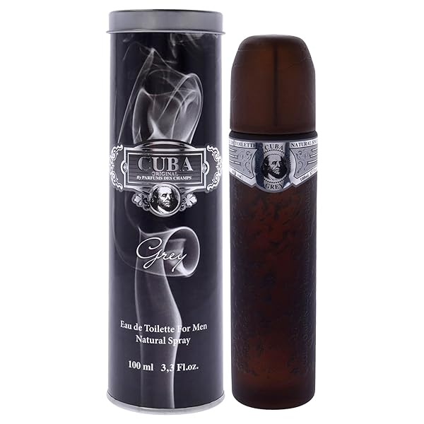 Cuba Cuba Grey EDT Spray for Men - 3.3 Fl Oz | Fresh & Masculine Fragrance