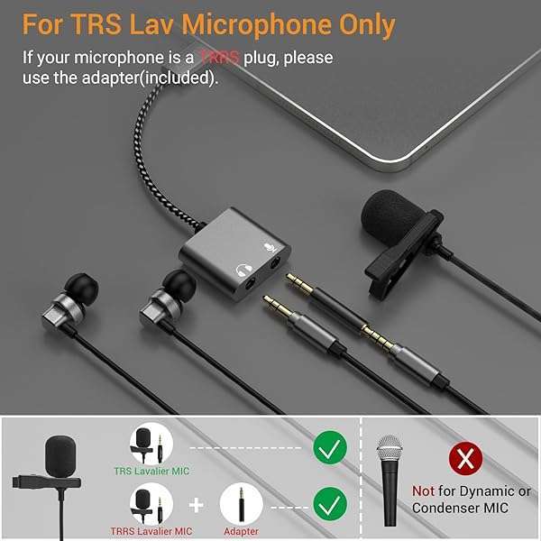 Cubilux TRS USB-C Headphone & Microphone Splitter for iPhone 15, iPad Pro, Air & Mini - Type C to 3.5mm Adapter - Image 3