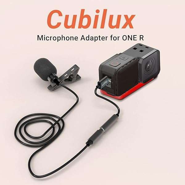 Buy Cubilux UCM-RBK2 Microphone Adapter for Insta360 ONE R - USB Type C to TRRS Connector - Image 4