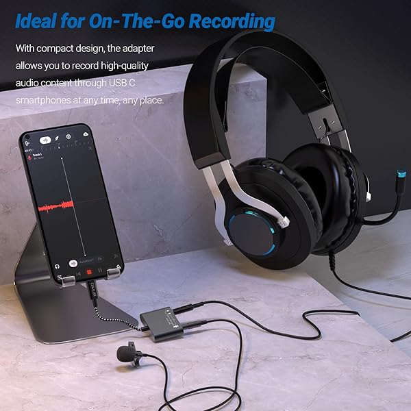 Cubilux USB C Mic Splitter: Enhance Audio with +12dB Gain for Android, iPad, Mac & Windows - Image 5