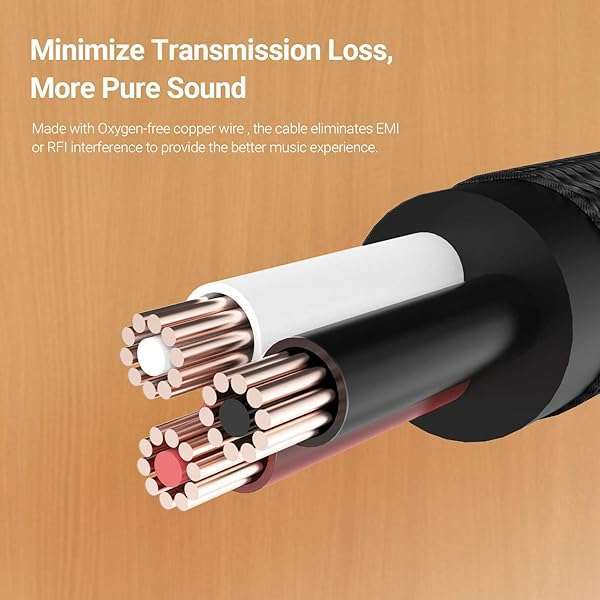 Buy Cubilux USB C to Dual RCA Audio Cable for iPhone 15, iPad, Samsung Galaxy - 3 Feet Stereo Aux Cord - Image 4