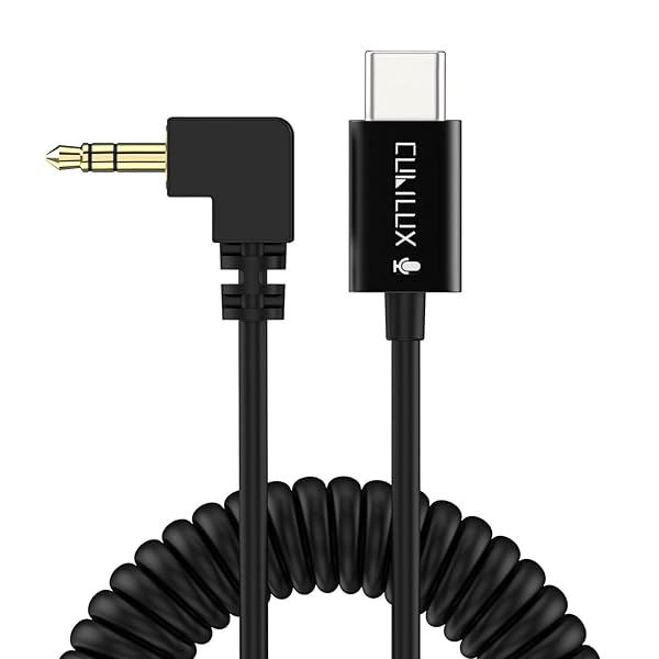 High-Quality Cubilux USB C to 3.5mm TRS Microphone Cable for iPhone 15 Pro Max, Samsung S24 & Pixel 8