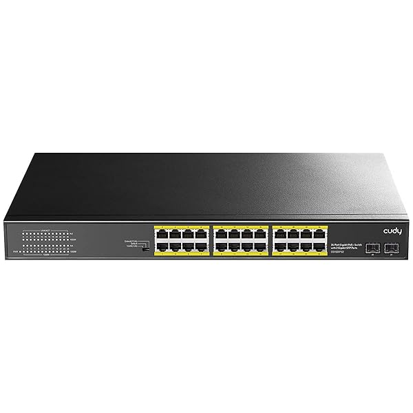 Cudy Buy Cudy 24-Port Gigabit PoE+ Switch 300W - Unmanaged, 19-Inch Rackmount, CCTV/VLAN Mode, 802.3af/at - Fast Shipping!