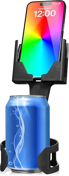 Phone Holders for Your Car, Cup Holder Phone Mount, Universal Adjustable Expander Cradle Hands-Free Driving - Compatible with All Smartphones Car