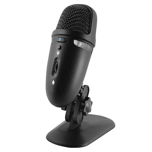 Cyber Acoustics Premium USB Microphone Dual Recording Patterns 24bit for Podcasting Vlogging Compatible with PC and Mac CVL2009 - Image 3