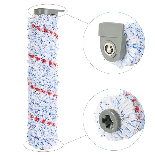 Cyorka Replacement Brush Roller & Filter Set for iFloor Wet Dry Cordless Vacuum - 3 Rollers & 3 Foam Pre-Filters - Image 6