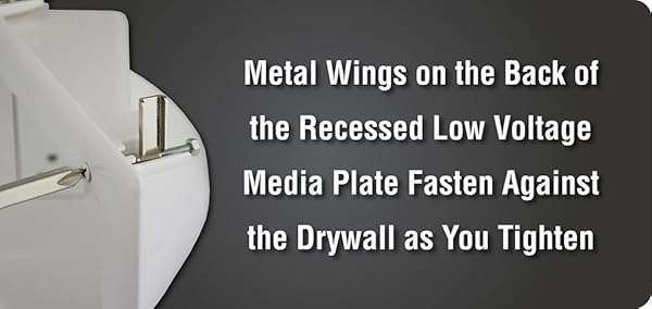 DATA COMM 45-0031-WH Recessed Low Voltage Media Wall Plate with Duplex Outlet - Enhance Home Entertainment & Cable Management - Image 10