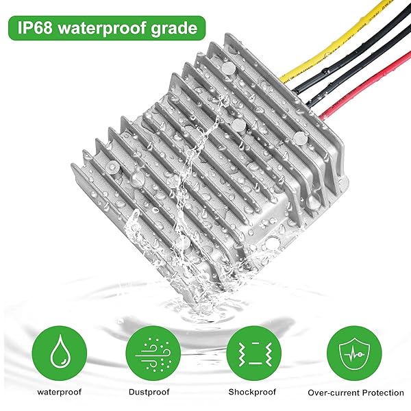 DC 36V/48V to 12V 20A Buck Converter - Waterproof Power Supply for Golf Carts & Forklifts - Image 5