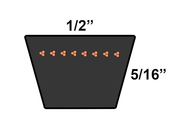 D&D DURA-Prime A21 4L230 V-Belt 1/2 x 23in Durable High Performance V-Belt - Image 2