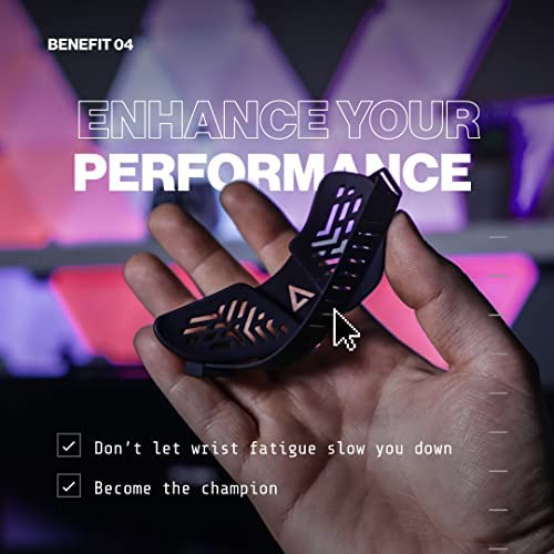 DELTAHUB Carpio G2.0 - Advanced Ergonomic Right-Handed Gaming Wrist Rest for Mouse - Superior Support for Serious Gamers - Anti-Fatigue, Smooth Glide - Image 3