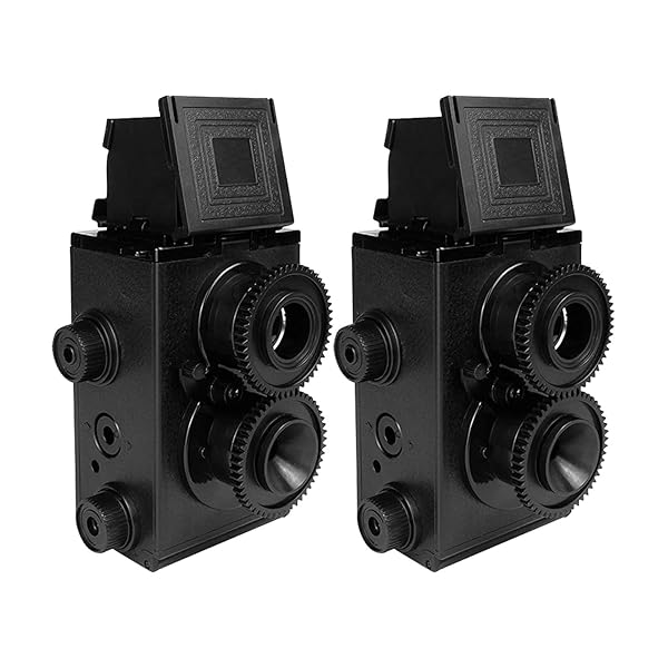 DEVMO 2 PCS DIY Lightnes for Classic Retro Holga Lomo Recesky TLR Camera 35mm Film Twin Lens Reflex Kit