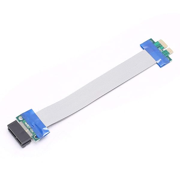 DEVMO PCI Express 1X Riser Cable Premium Extension Card 19CM for Graphics Card Upgrade