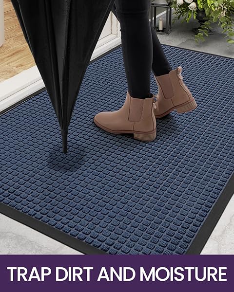 "DEXI Heavy Duty Door Mat - Stain & Fade Resistant Non-Slip Indoor/Outdoor Mat 35"x23" - Perfect for Entryways & Patios" - Image 5