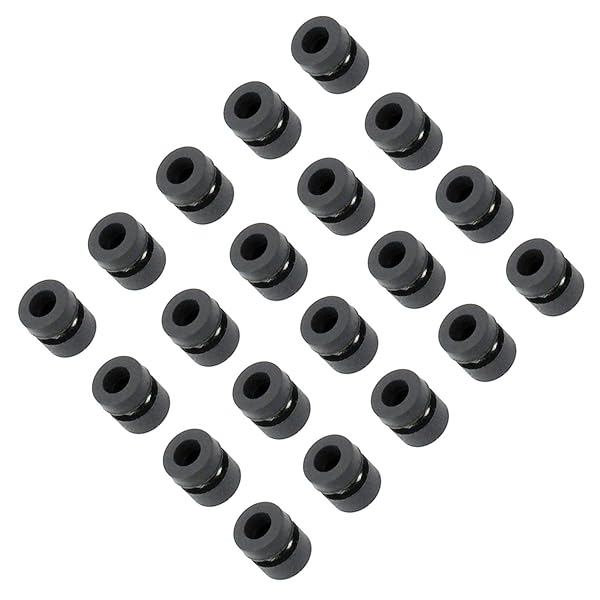DGZZI 20pcs M3 Damping Balls for FPV F4 Flight Controller Anti Vibration Damper Washer for RC Models DIY Shock Absorption Black