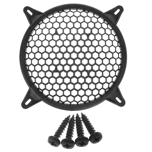 DGZZI Black Subwoofer Speaker Waffle Grill Guard Protector Cover for 10 Inch Car and Home Audio Systems