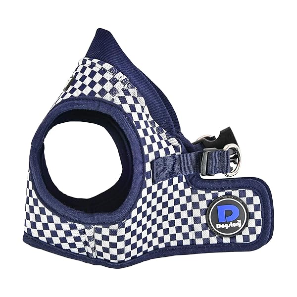 Beatrix Navy Small Dog Story Harness for Comfortable and Stylish Pet Walking