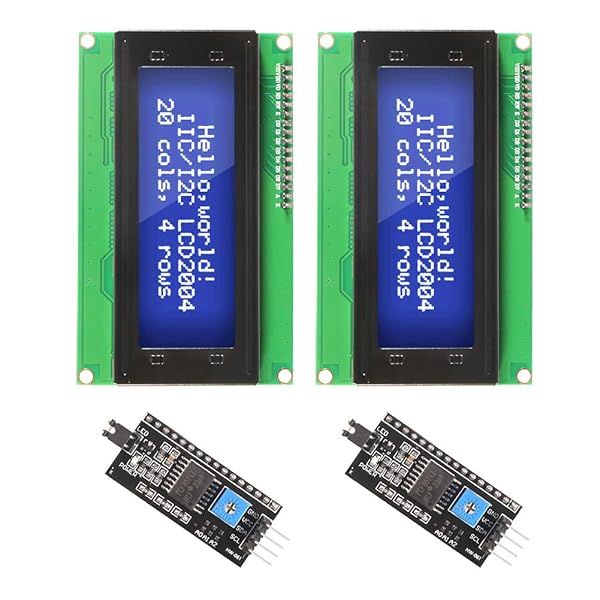 DORHEA Buy DORHEA 2PCS IIC I2C TWI 20x4 LCD Module with Blue Backlight for Raspberry Pi - Fast Shipping!