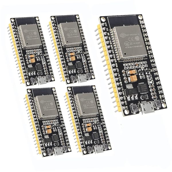 DORHEA 5PCS ESP32 38Pin Development Board ESP32S Microcontroller WiFi NodeMCU32S CP2102 Chip for Fast Prototyping and Development