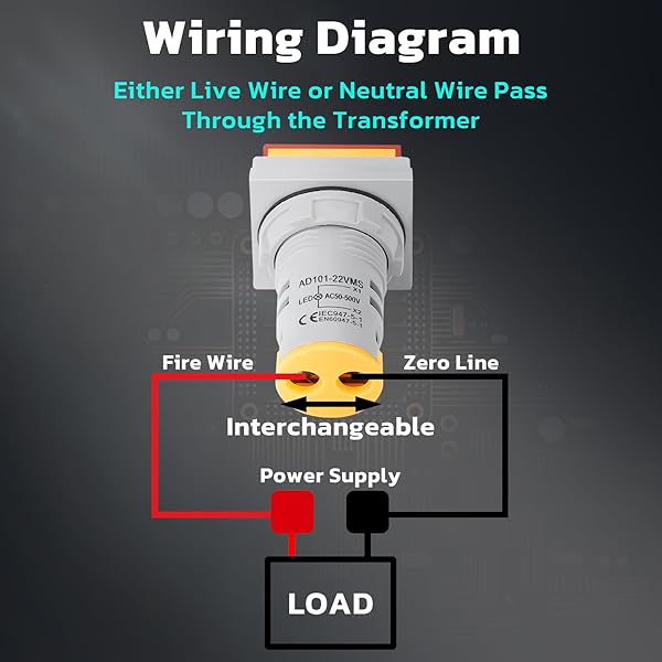 DROK AC 500V Voltage Tester, 3pcs AC 60-500V 110v 220v Voltage Monitor Digital Larger LED Screen Voltmeter Volt Detetor Green Red Yellow Signal - Image 5
