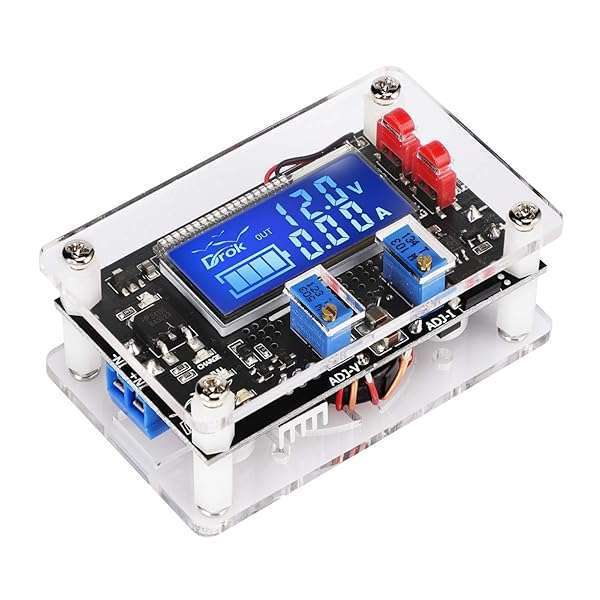 DROK Buck Boost Voltage Regulator: Adjustable 6-30V to 0.5-30V Converter with USB, LCD Display & 4A Power Supply - Image 10