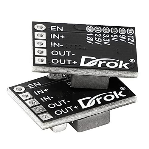 DROK DC 12V to 5V Buck Converter 10pcs Mini Voltage Regulator Board Step Down Power Supply Stabilizer Module 3A Adjustable Output - Image 9