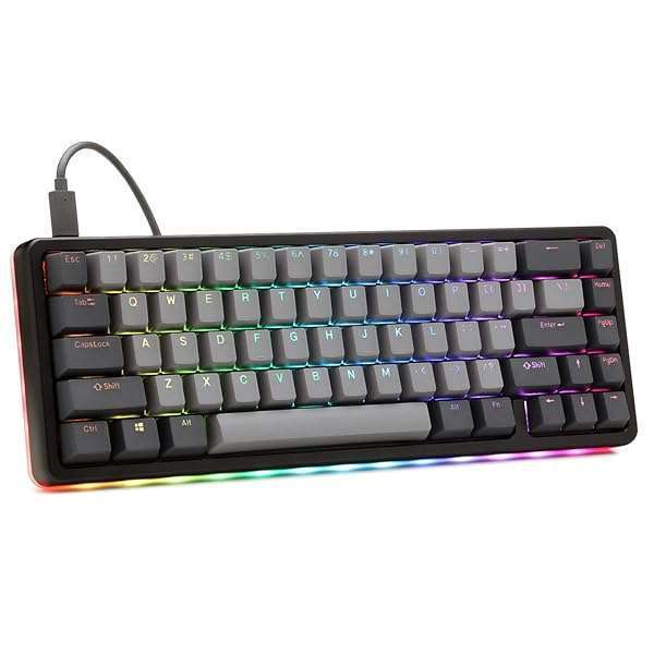 DROP ALT 65% Mechanical Gaming Keyboard - Hot-Swap, RGB, PBT, USB-C, Cherry MX Brown