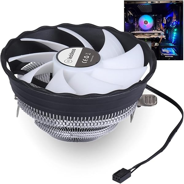 DS Leddess 1500RPM 120MM CPU Fan for Intel LGA 1155/1151/775/1366 - RGB Cooling Solution