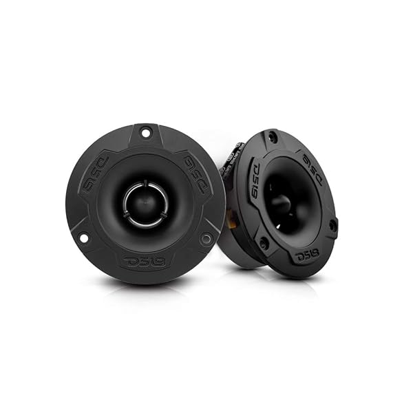 DS18 "DS18 PRO-TWX1/BK 3.8" Aluminum Bullet Tweeters - 240W Max, 4-Ohm Voice Coil, Built-in Crossover - Best Pro Audio Speakers"