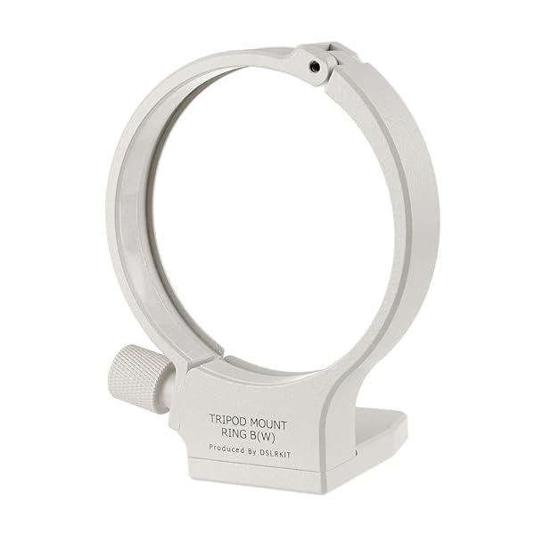 DSLRKIT Tripod Mount Ring B (W) for Canon 70-200mm & 100-400mm Lenses - Enhance Stability & Performance