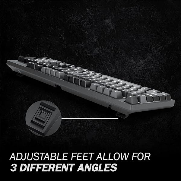 DURGOD K310 Corona Mechanical Keyboard: White Backlit, 104 Keys, USB C, Cherry MX Red, Programmable for Windows & Mac - Image 6