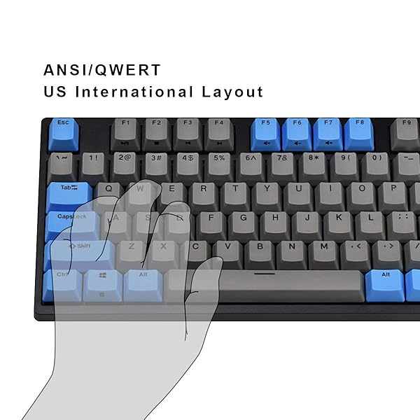 DURGOD Taurus K320 TKL Mechanical Gaming Keyboard - 87 Keys, PBT, NKRO, USB-C, Cherry Silent Red - Perfect for Gamers! - Image 4