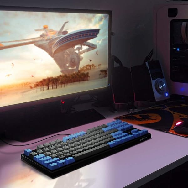 DURGOD Taurus K320 TKL Mechanical Gaming Keyboard - 87 Keys, PBT, NKRO, USB-C, Cherry Silent Red - Perfect for Gamers! - Image 8