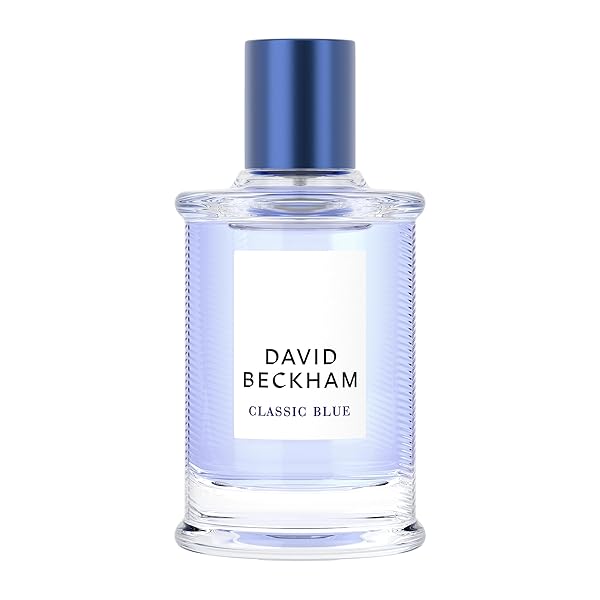 David Beckham Classic Blue Eau de Toilette 1.6 oz - Long Lasting Men's Fragrance with Pineapple & Cashmere Wood - Perfect Travel Size