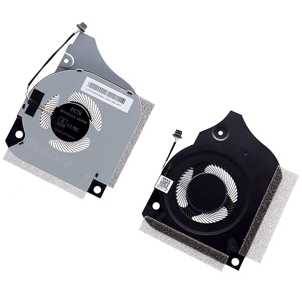 Deal4GO DC 5V 0.5A CPU Cooling Fan and GPU Fan Cooler Set for Dell Inspiron G5 15 5590 P82F Gaming Laptop