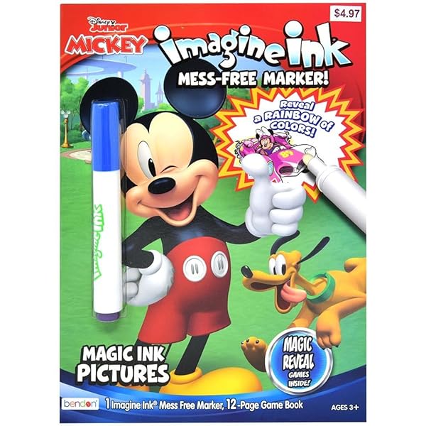 Bendon Disney Junior Mickey Imagine Ink Activity Book: Fun Magic Ink Pictures for Kids