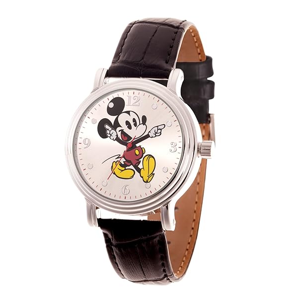 Disney Women's Mickey Mouse Black Quartz Watch Stylish Analog Timepiece