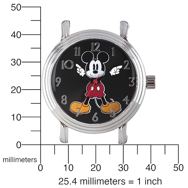 Disney Women's Mickey Mouse Quartz Metal Automatic Watch Black Model W002757 - Image 6