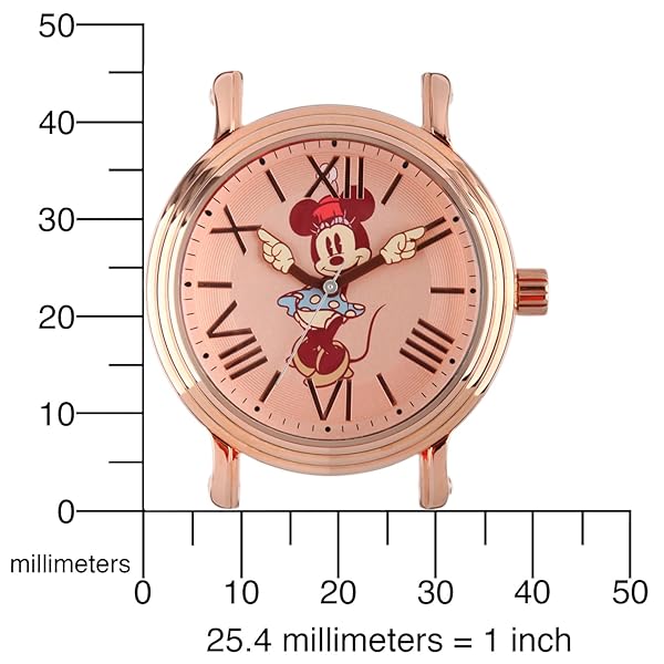 Disney Minnie Mouse Vintage Articulating Hands Analog Quartz Watch for Adults - Image 6