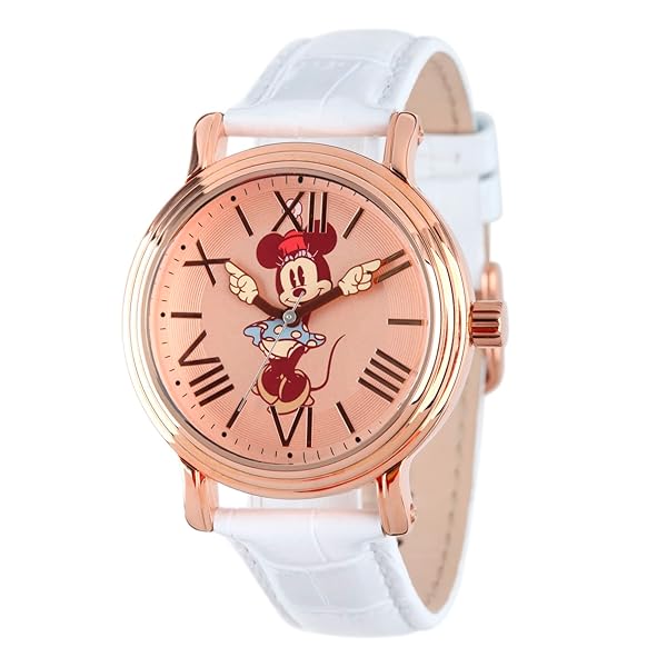 Disney Minnie Mouse Vintage Articulating Hands Analog Quartz Watch for Adults