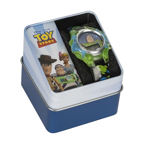 Disney Pixar Toy Story 4 Buzz Lightyear Kids Flashing LCD Watch Colorful Light-Up Dial Durable Case Space-Themed Strap Ages 4+ - Image 3