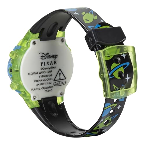 Disney Pixar Toy Story 4 Buzz Lightyear Kids Flashing LCD Watch Colorful Light-Up Dial Durable Case Space-Themed Strap Ages 4+ - Image 8
