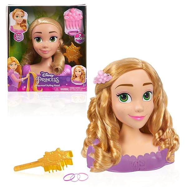 Disney Princess Rapunzel Small Styling Head - Fun Kids Toy for Ages 3+ by Just Play