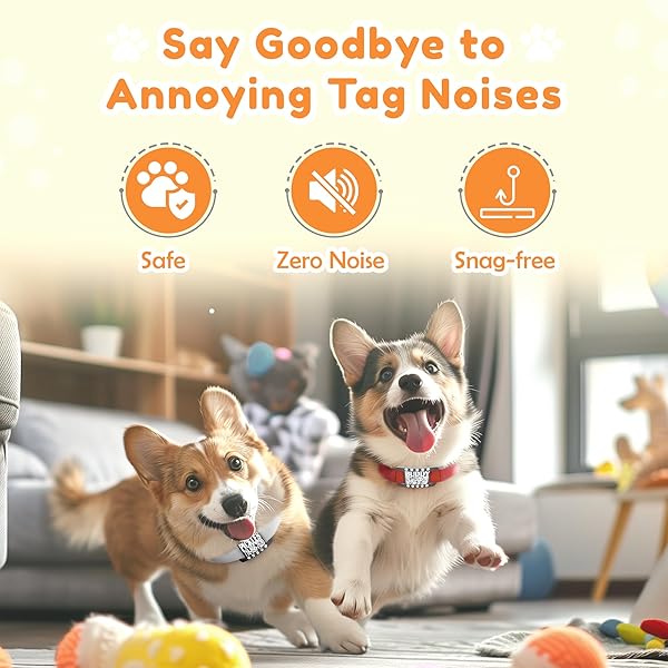 Personalized Silicone Dog ID Tags Custom Pet Name Tags for Dogs - Image 5