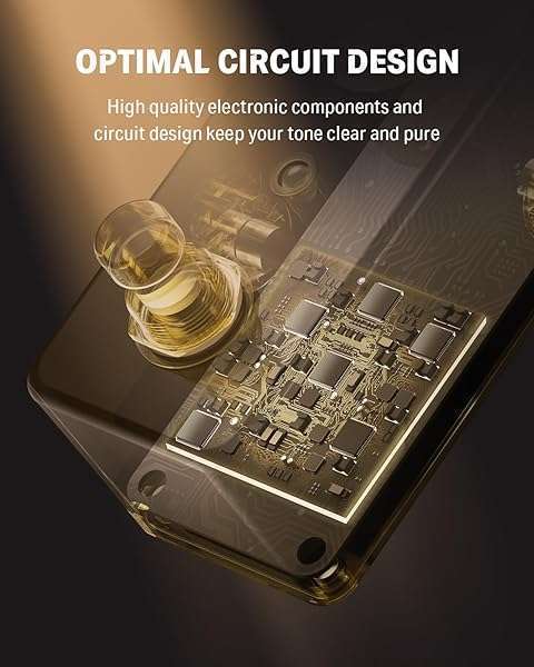 Donner Yellow Fall Analog Delay Pedal for Electric Guitar | True Bypass Mini Effect for Pedal Boards - Image 6